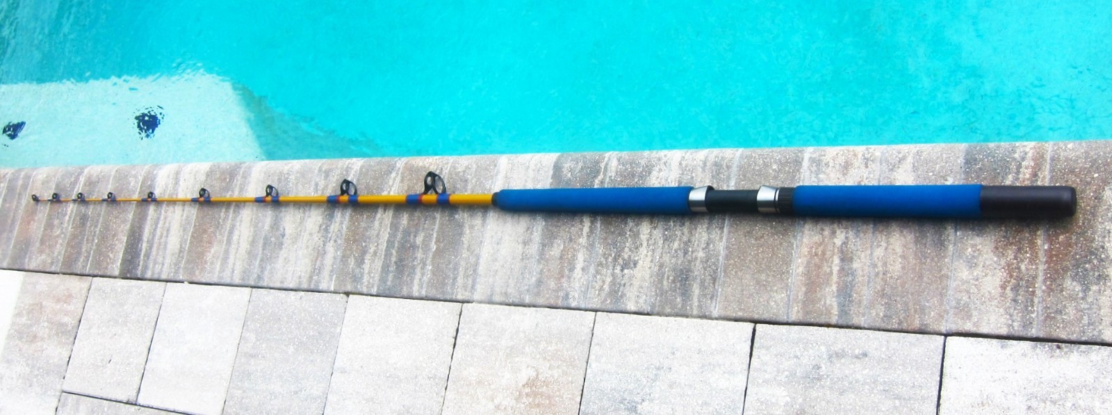 Custom SABRE Big-Game Live-Bait Stand-Up Rod: 6’6″; 15-40lb – VERY NICE COND!!!b