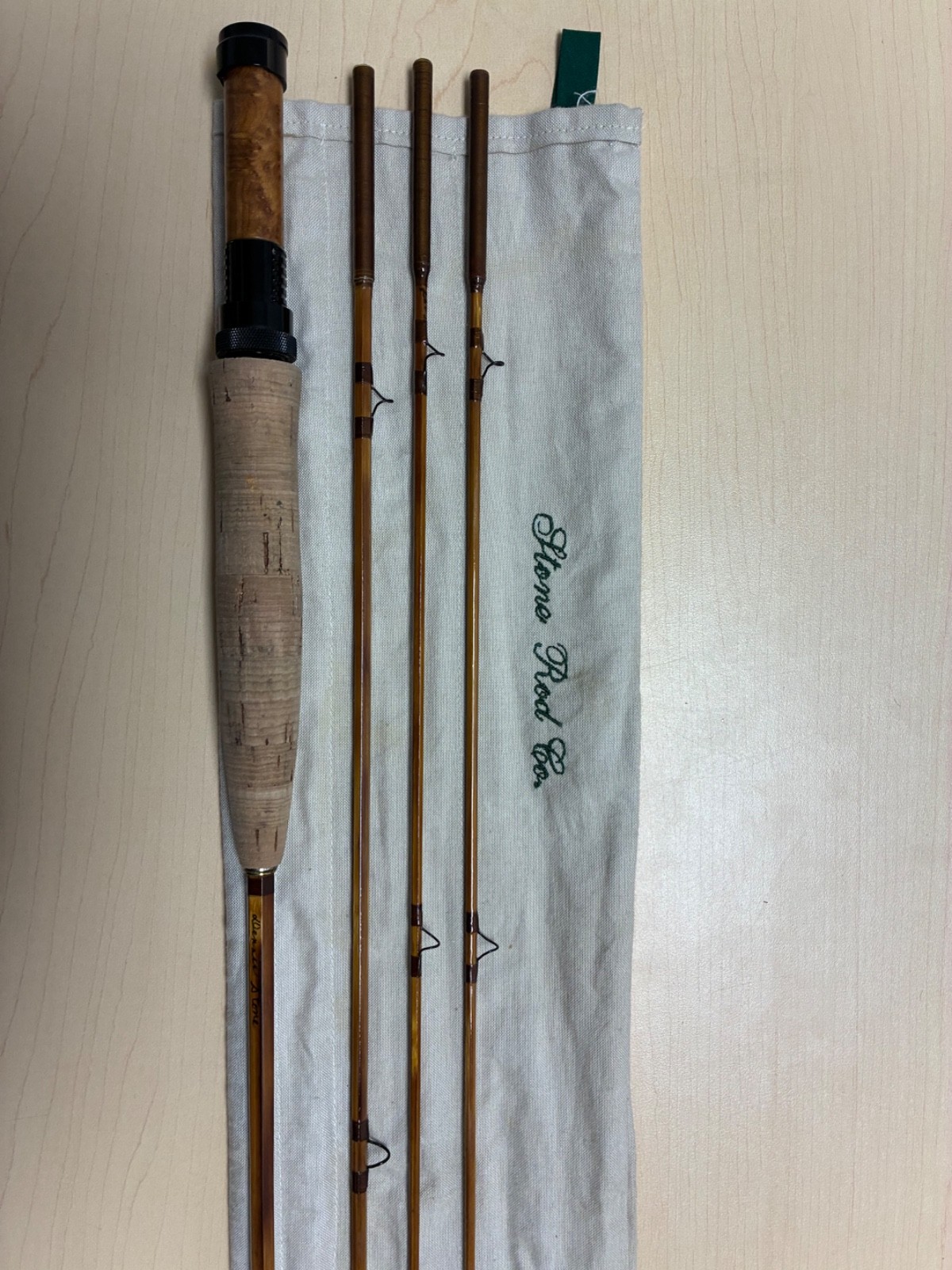 Stone Rod Company Bamboo Fly Fishing Rod 6’10” 4 wt. 3 Piece Extra Tip