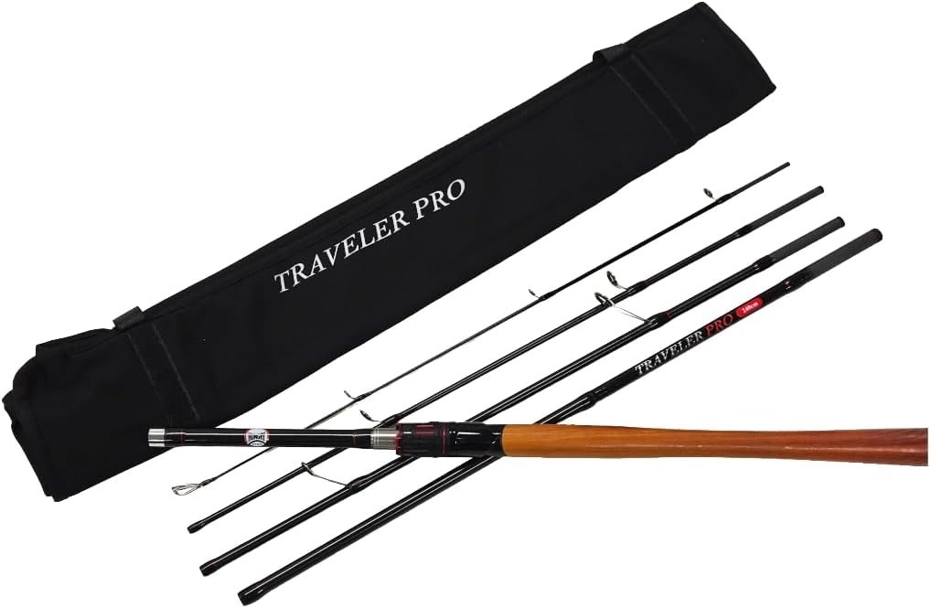 HungryFish Traveler Pro 5-Piece Travel High Carbon Fishing Rod 7’10” (240cm)