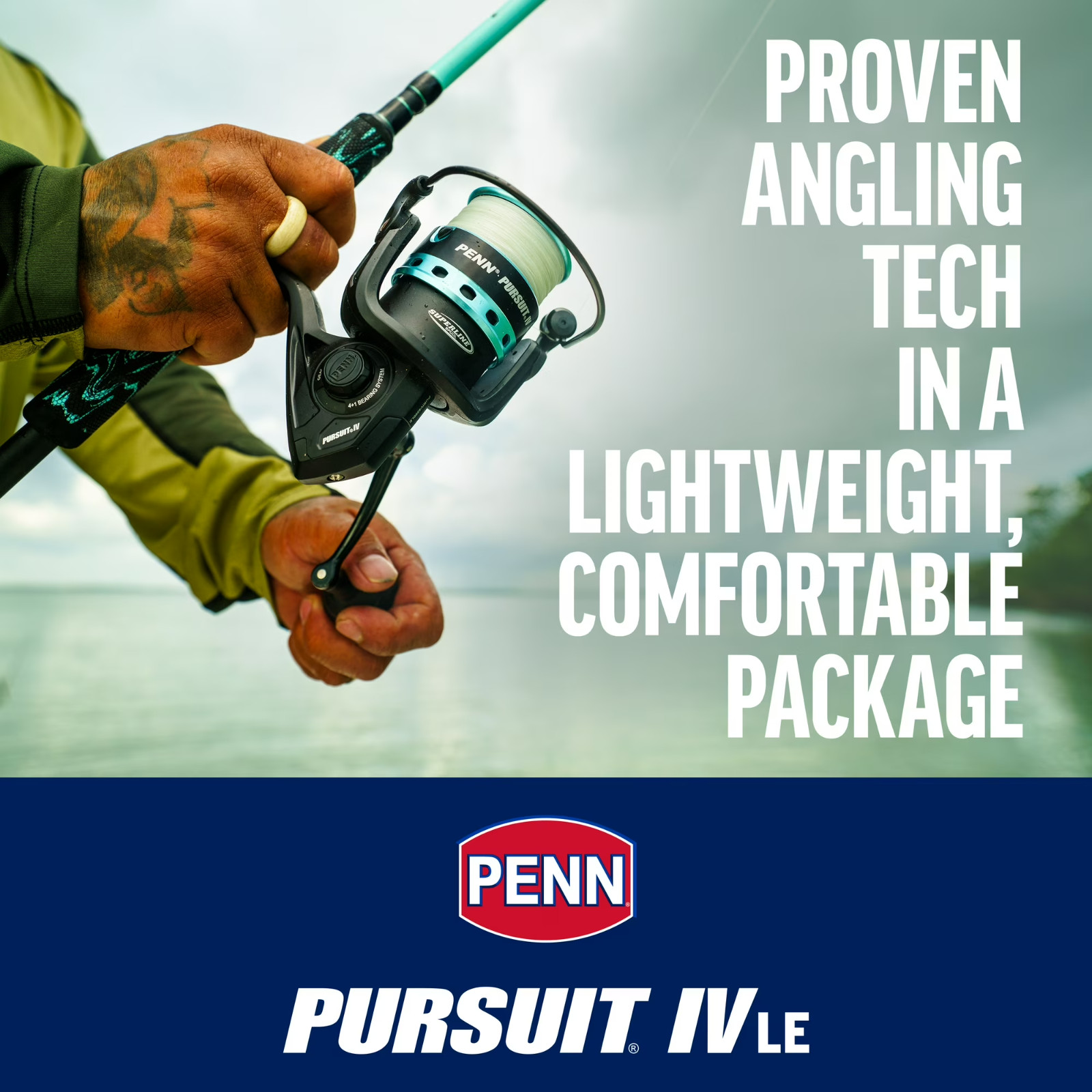 PENN Pursuit® IV LE Combo, 7′ Medium Light Fishing Rod, 2500 Size Reel