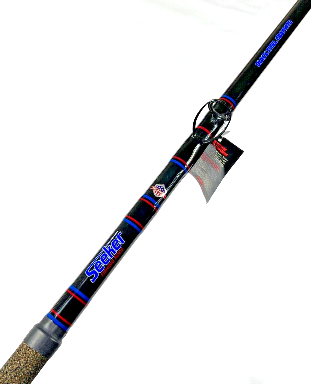 Seeker G 95-9.5’ CT Black Steel Graphite 30-60Lb Live Bait 9.5FT Fishing Rod USA