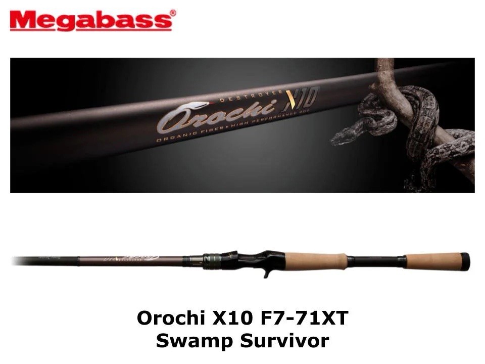 Megabass Orochi X10 F7-71XT Swamp Survivor Casting Rod *mint Condition*
