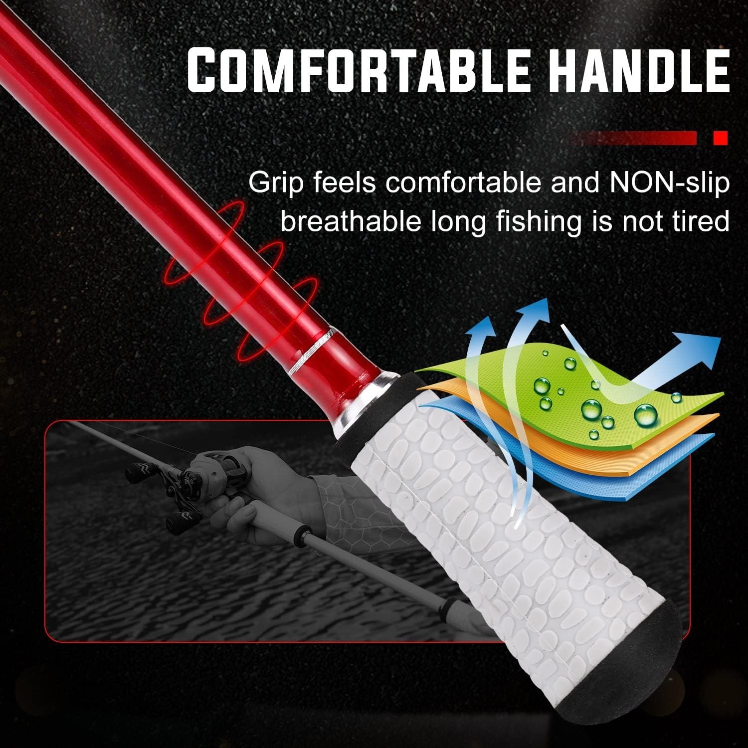 Ultra-Lightweight 7’0″ Carbon Fiber Fishing Pole – Designed for Bass Success