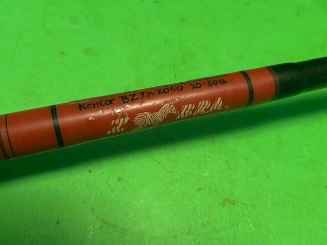 CUSTOM KENCOR ZEBRA TWIST 7 FOOT 20 TO 50 POUND RATED CONVENTIONAL FISHING ROD