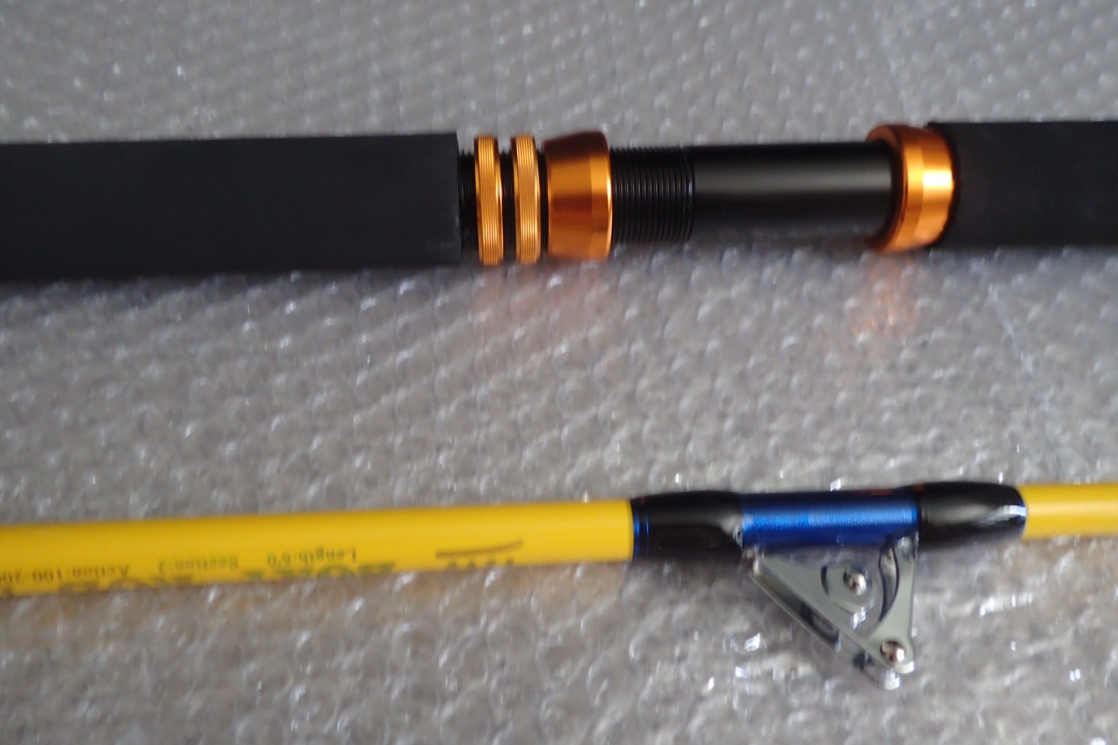 Heavy Saltwater Trolling Rod Conventional Boat Fishing Yellow 180cm 100-200lb