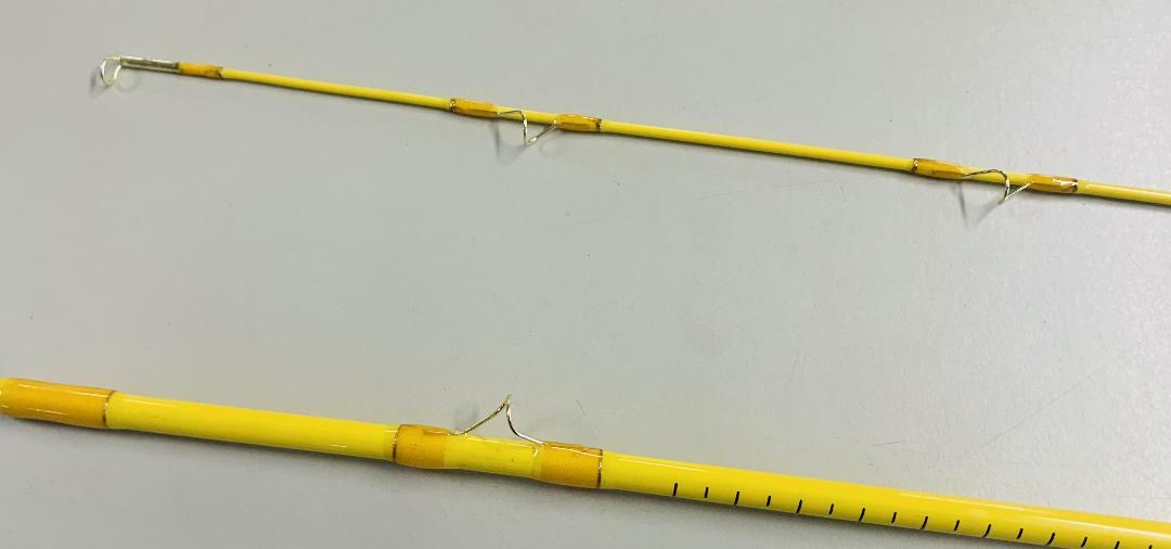 EAGLE CLAW Featherlight 3 Line Weight Fly Rod, 2 Piece (Yellow, 6′-6″) #FL300-66
