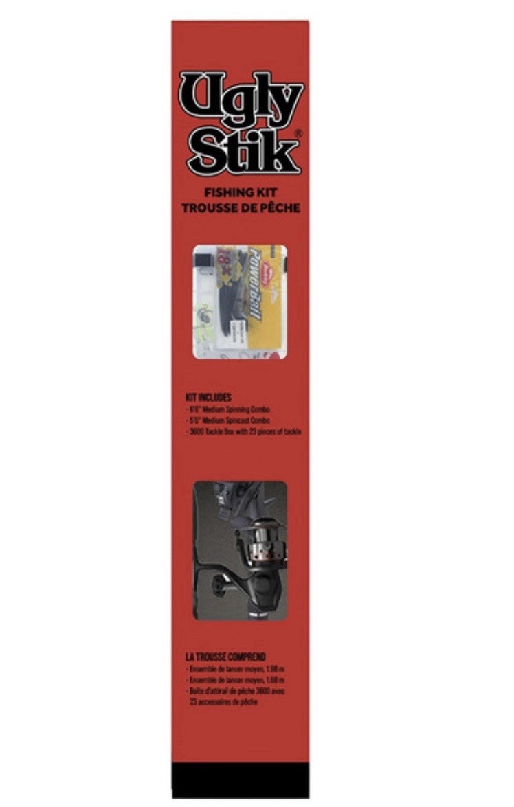 Ugly Stik Carbon USCBSP5902M 9’0″ Medium Salmon Steelhead Rod 2-Piece