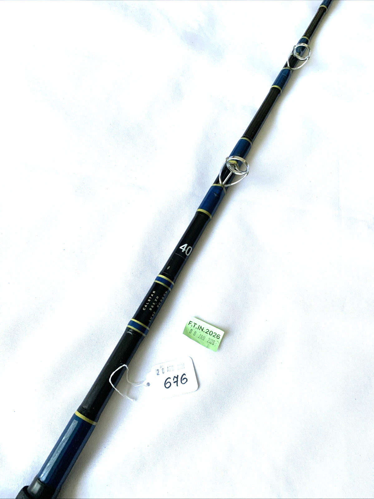Calstar 865XH Custom Made ~40-100Lb Conventional 6.5Ft Fishing Rod Made In USA