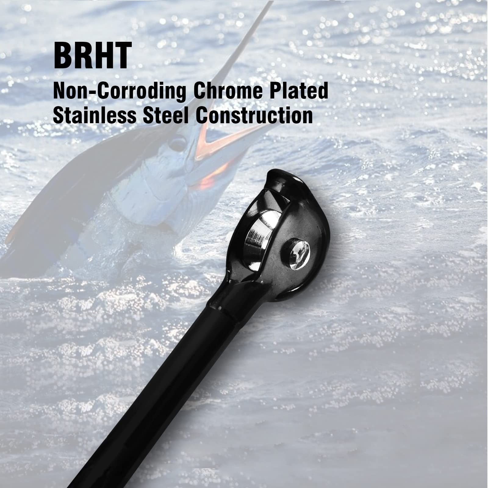 Saltwater Offshore Heavy Trolling Rod 1-Piece/2-Piece 5’6” 30-50LB Big Game