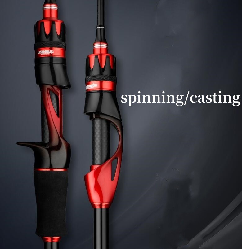 Carbon Casting Telescopic Fishing Rods 1.5m-1.8m Portable Poles Travel Spinning