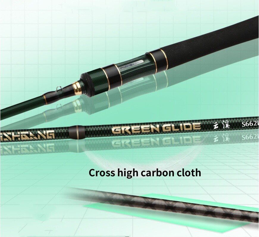 Carbon Fiber Lure Fishing Rod Spinning Casting Rod 1.68m 1.8m Fishing Pole Fast