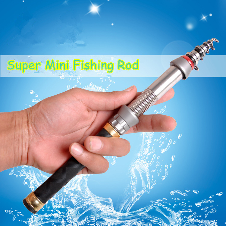 Carbon Portable Telescopic Fishing Rod travel mini Spinning Tackle Sea Rod