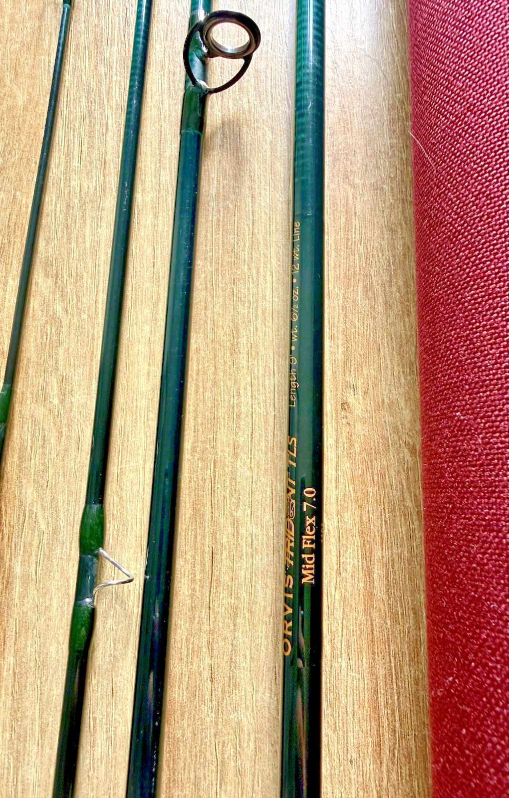 Orvis Trident TLS 9 Foot #12 Carbon 4 Piece Saltwater Fly Rod with Travel Tube