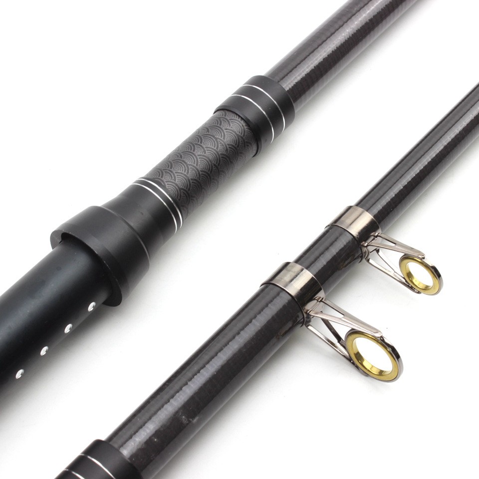 Lightweight Shrink Carbon Fiber Fishing Rod Portable 1.8m-3.0m Sea Pole