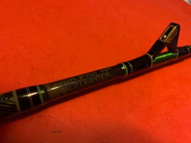 CUSTOM BUILT CALSTAR GRAFIGHTER GX7 7 FOOT 8 TO 20 LB. BAITCASTING FISHING ROD