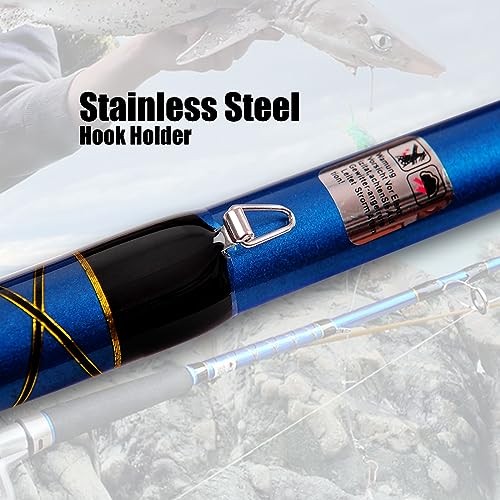 2-Piece Saltwater Spinning Fishing Rod Offshore Graphite Portable Fishing Rod