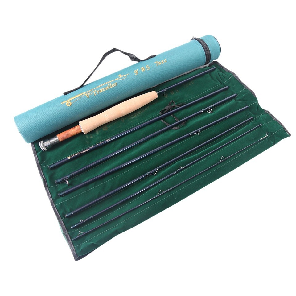 V-traveller Fly Fishing Rod 5/6/7/8wt 9ft 7pcs IM10 Carbon fiber Travel Fly Rod