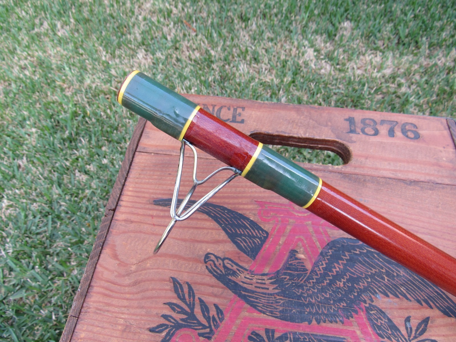 Vintage Kencor No. 315 Brown Tenlew Magnaglas 15′ Saltwater Surf Fishing Rod