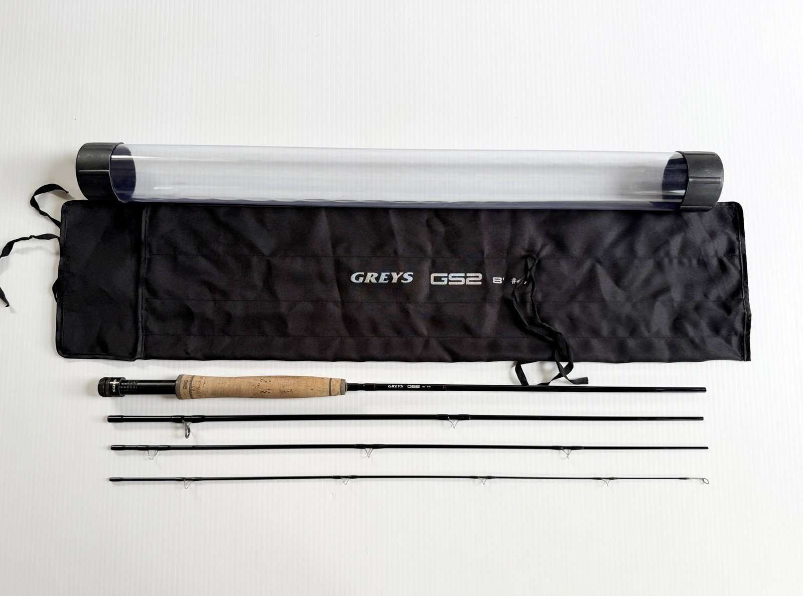 Greys Model GS2 8′ #4 Weight 4 Piece Fly Rod With Case