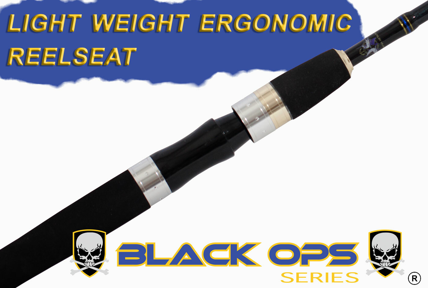 Black-Ops 6’6′ SK Graphite Spinning Fishing Rod SIC Guides Top Kayak Fishing rod
