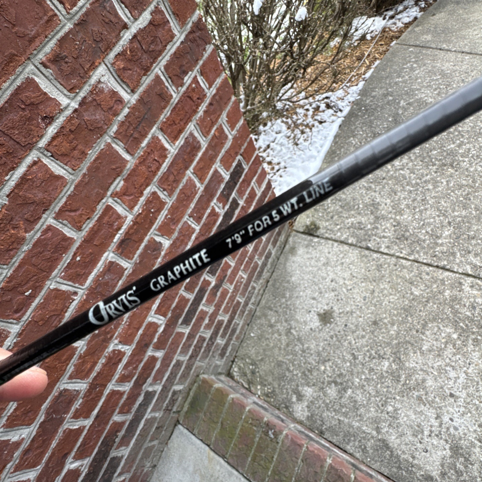 Orvis Graphite 7’9″ 5wt Fly Rod 2pc Early 1980s Superfine Era Trout Rod w/ Tube