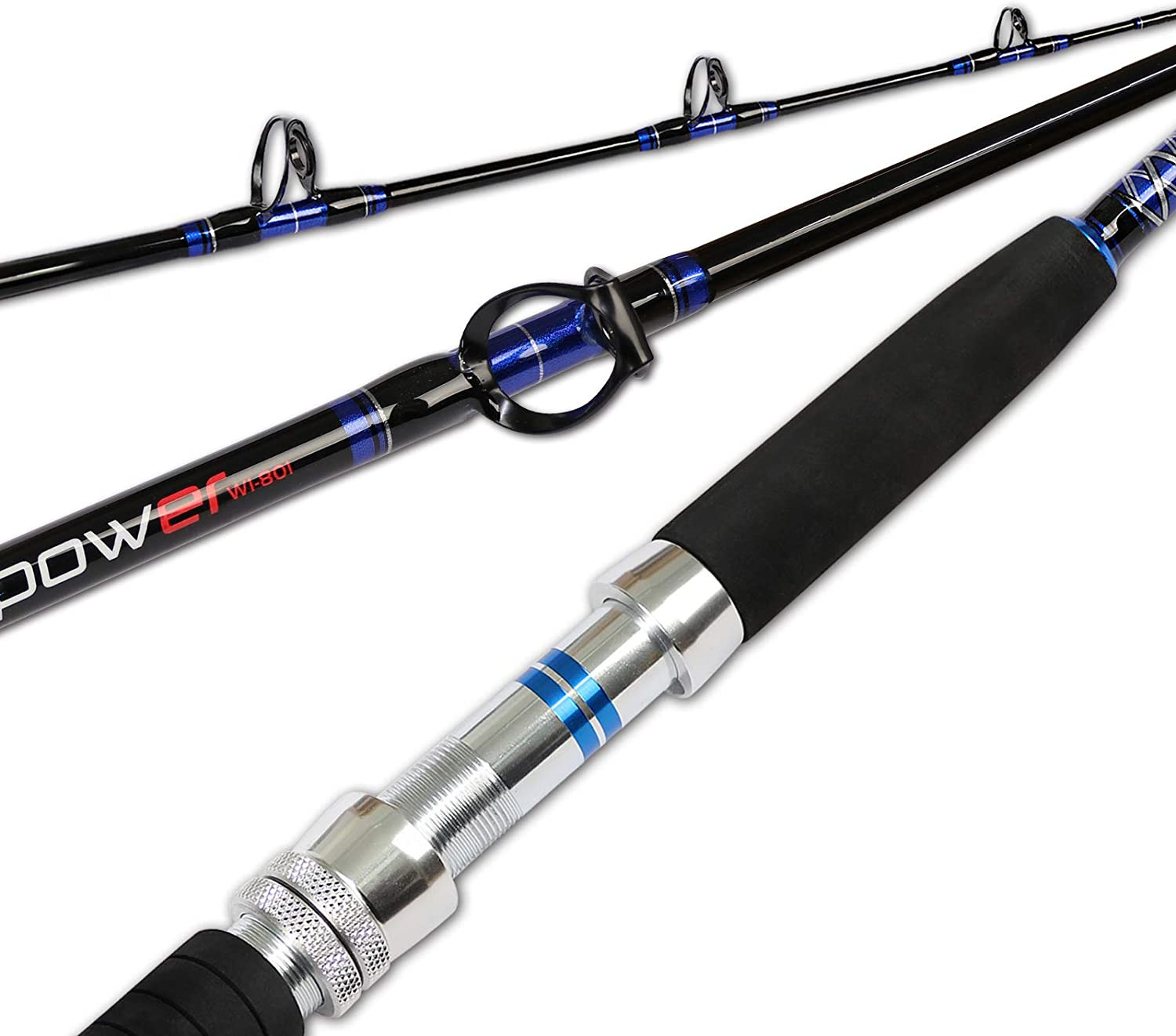 1Pc 2Pc Saltwater Offshore Trolling Rod Big Game Conventional Boat Fishing Pole