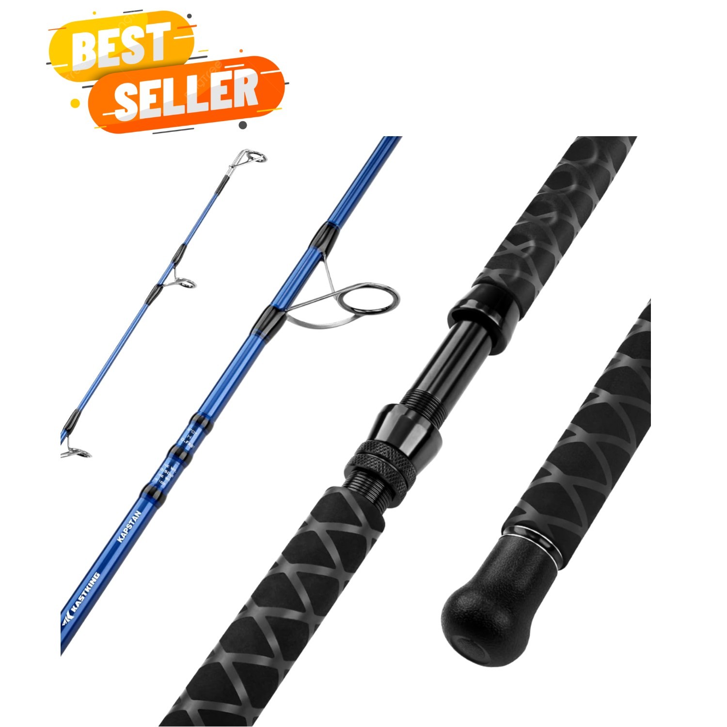 Kapstan Saltwater Spinning Rod, Boat & Surf Fishing Rod, Lightweight S-Curve …