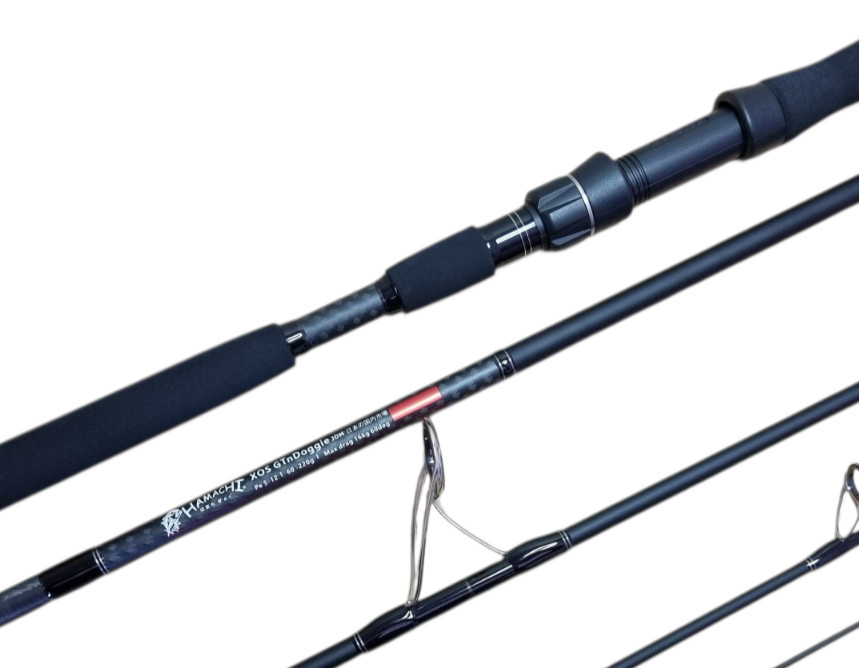 2025 Hamachi XOS GT’n’Doggie 50 – 130lb Popper 9’6 – 5 piece travel fishing rod