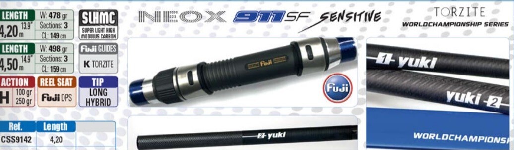 YUKI NEOX 911 SENSITIVE Surfcasting Rod 4.50m 100-250gr