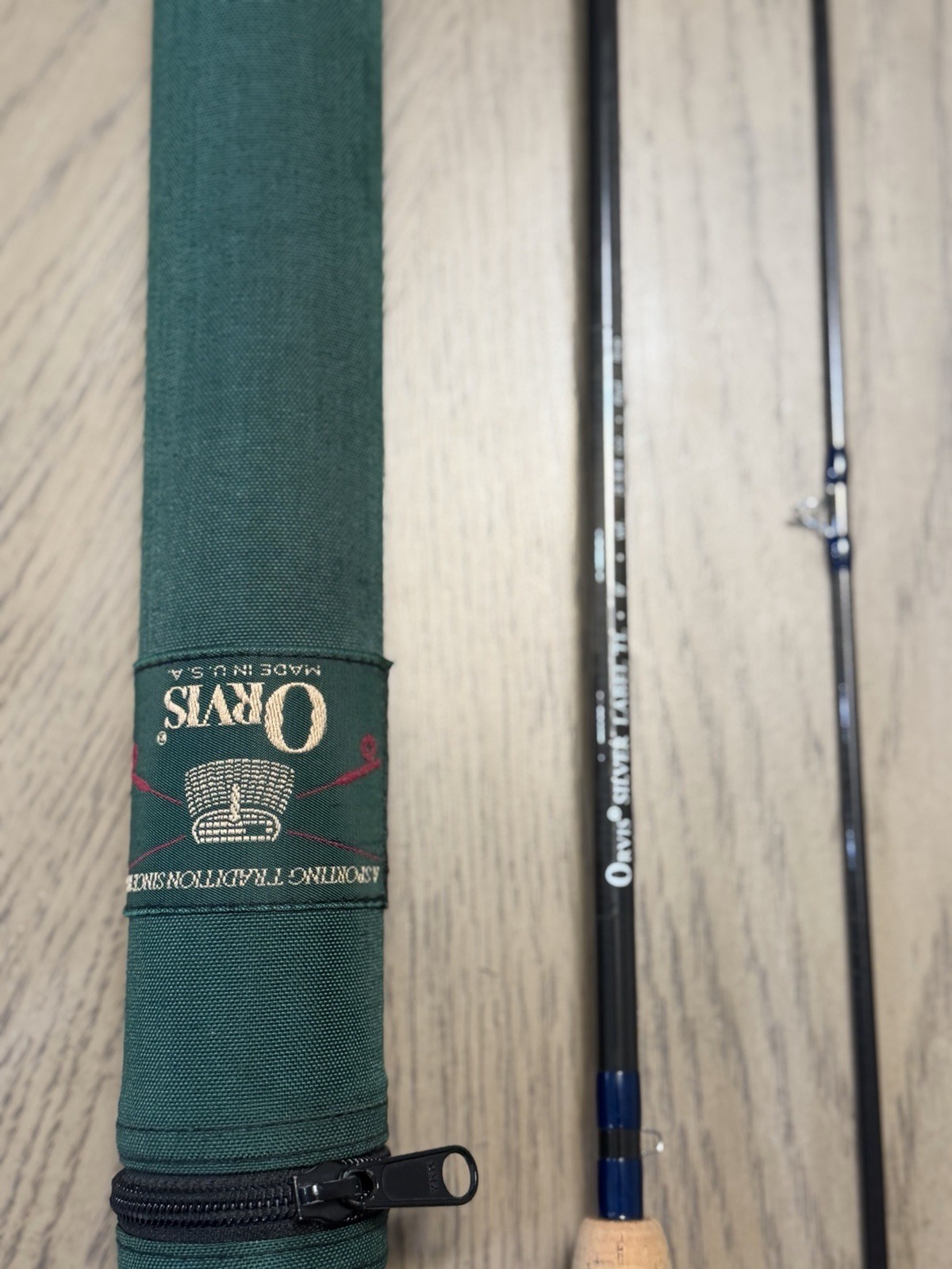 Vintage Orvis 2pc Silver Label TL Tip Flex 9.5 fly fishing rod 6wtMake An OFFER
