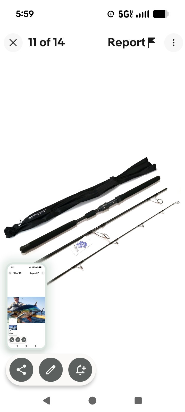 2018 HAMACHI 7’6 XOS GT’n’Doggie Ultra Cast 20 – 40lb Japanese spin fishing rod