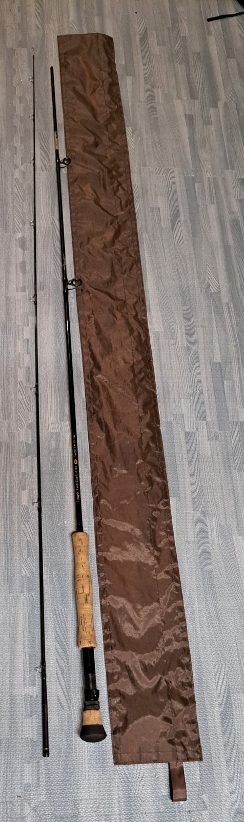 Temple Fork Outfitters IM6 Graphite Lefty Kreh Fly Rod 2pc, 9ft 9wt Case & tube