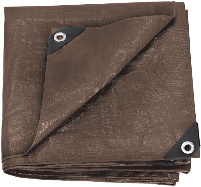Stansport 16 x 20 Rip-Stop Tarp Brown Polyethylene Standard Duty