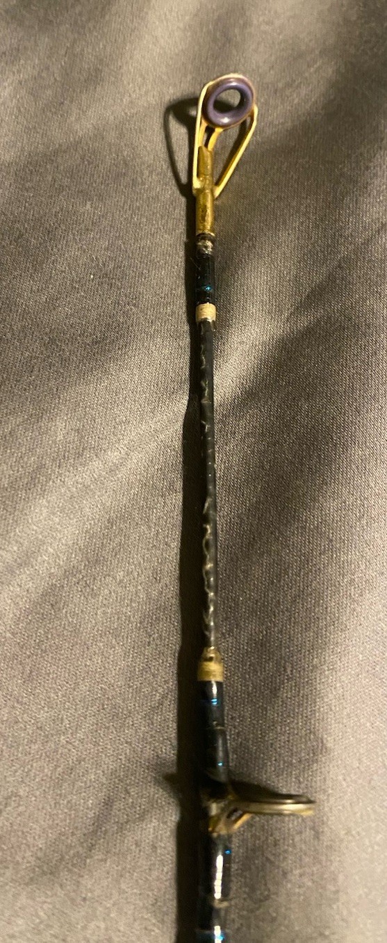 Vintage Bass Pro Shops 6’6” SPIRAL Graphite PRO SERIES MH Casting Rod.