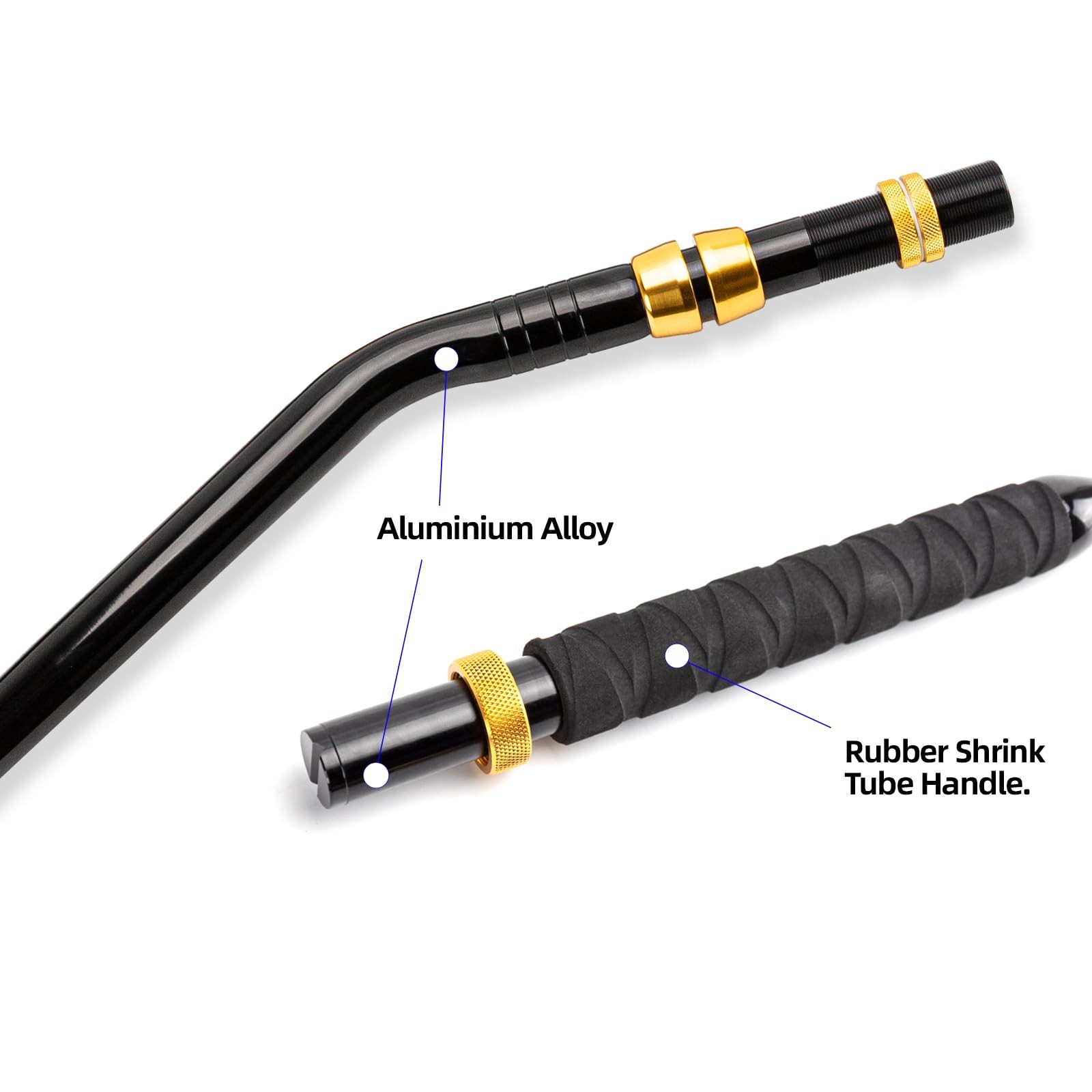 BETTER LEADER 2-Piece Saltwater Offshore Bent Butt Trolling Rod, Conventional…