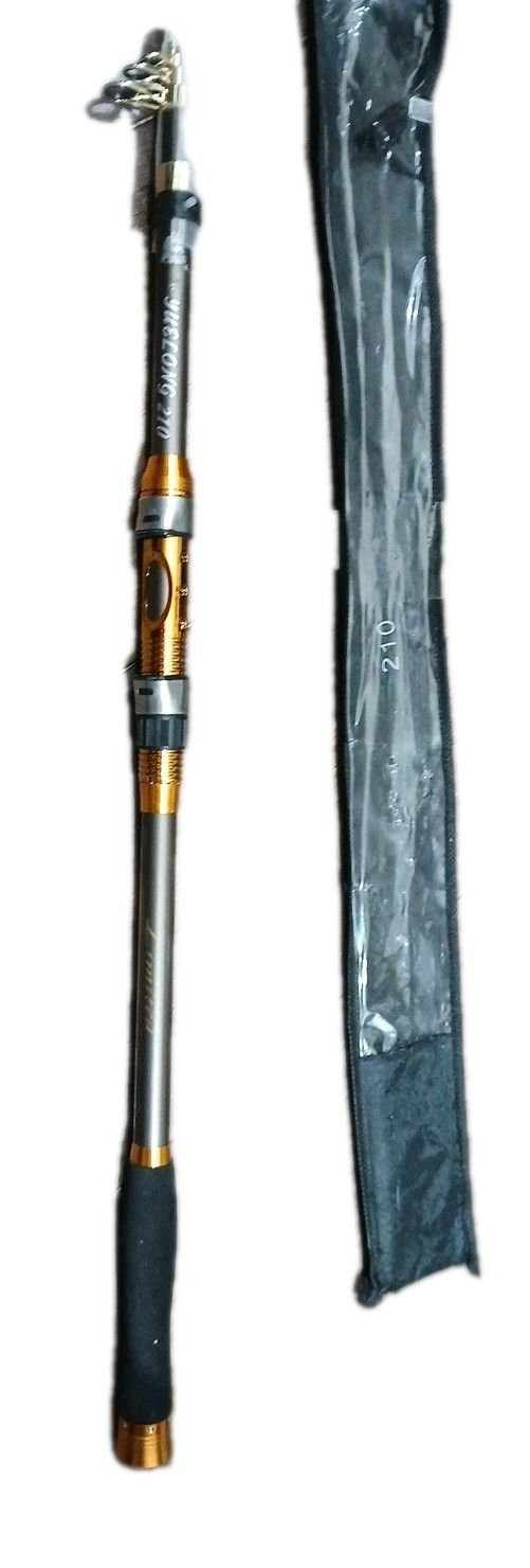 Fishing Pole 2.1M-3.6M Fiber Telescopic Fishing Rod Portable Spinning Fishing