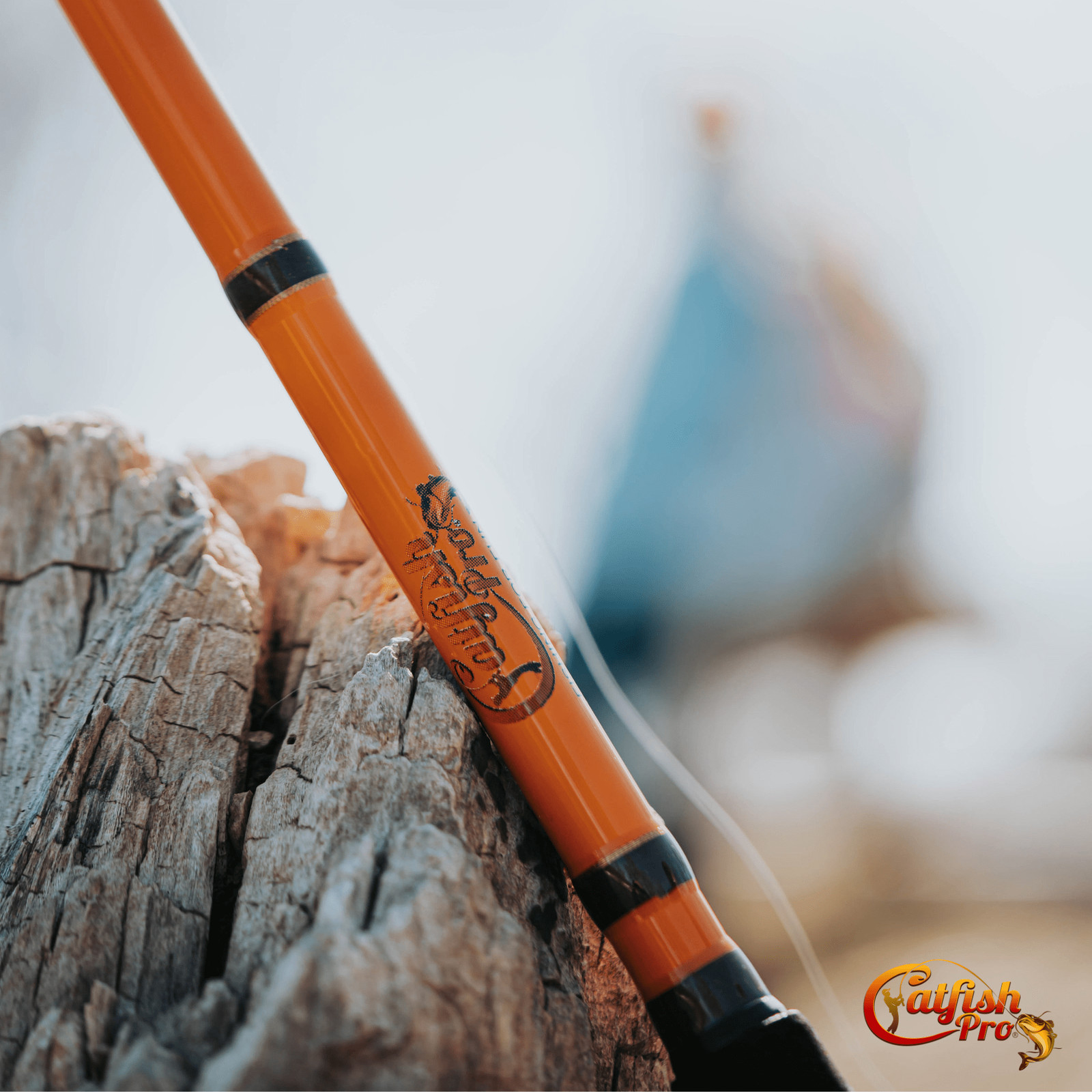 Catfish Pro Tournament Series 7’6″ Spinning Rod Glow Tip
