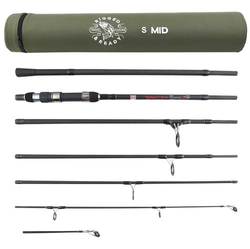 S MID Strong Predator Carp Travel Fishing Rod & Case 10.5′ Light-Sea,freshwater