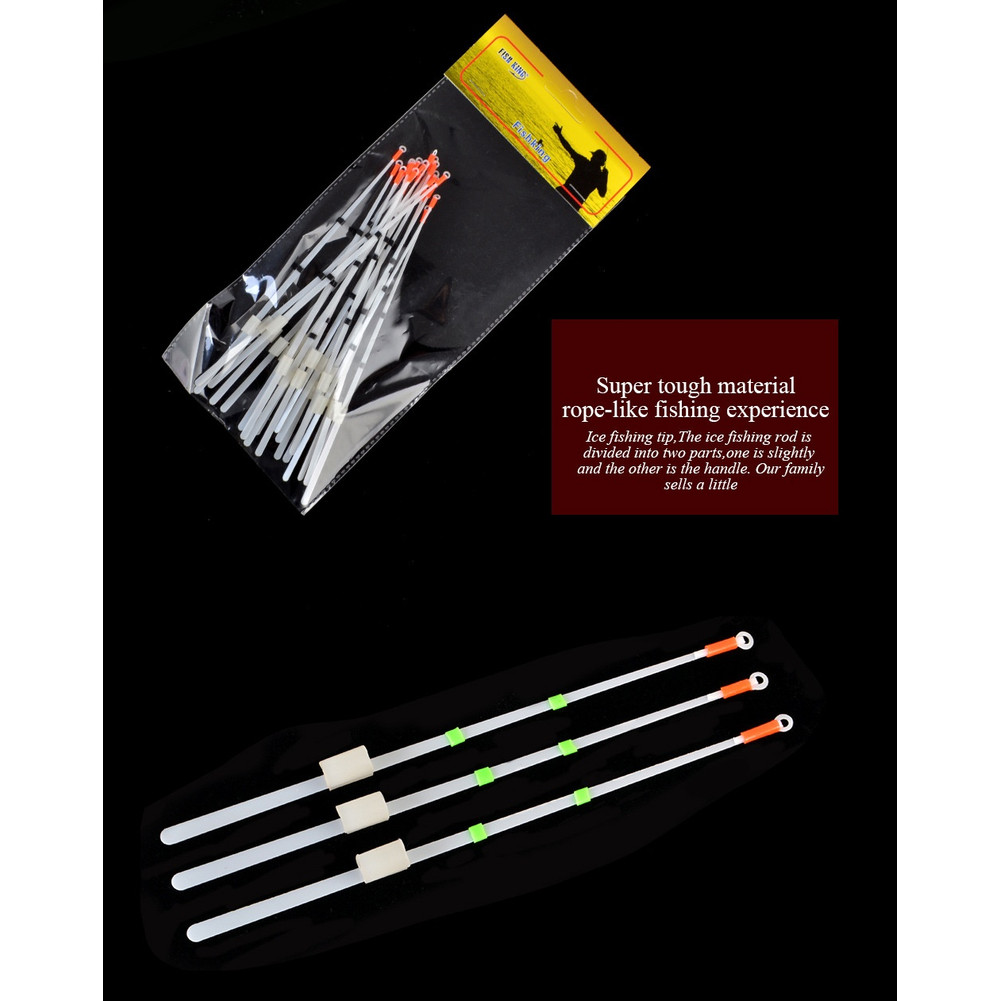20pcs for ultra Soft Ice Fishing Rod Tips for Precise Ice Fishing Performance