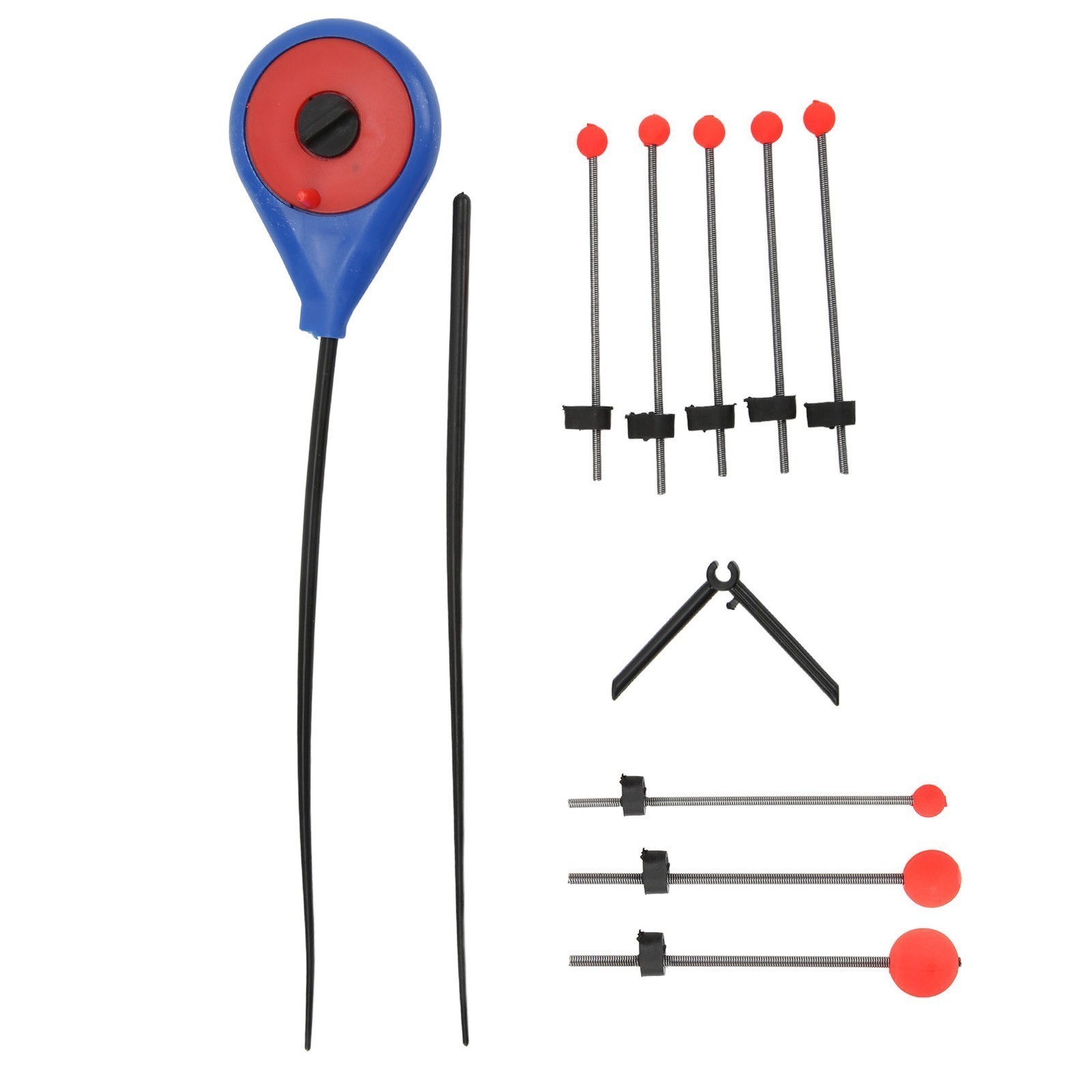 5pcs Ice Fishing Pole End Extension Section Rods Pole End Tip with Rod