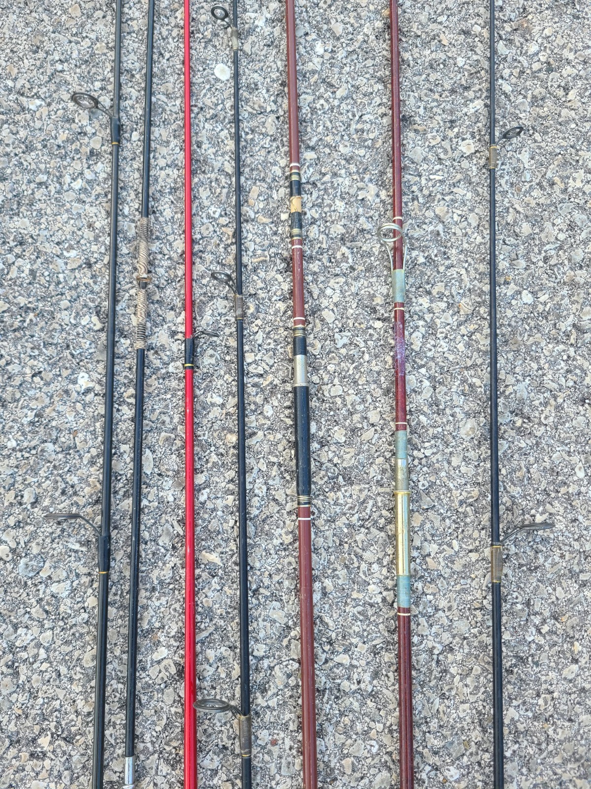 Vintage & Current Fishing Rods Mixed Lot Of 7 Poles