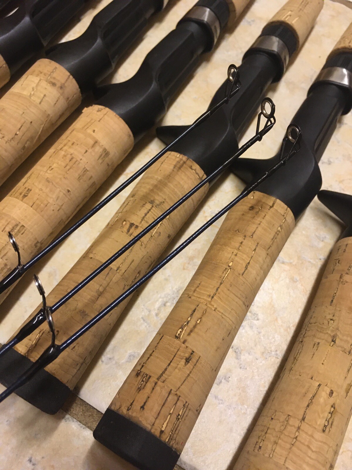 3 Shakespeare Micro Series Graphite UL Casting Rods 4’6 Cork Handle Blu CLOSEOUT