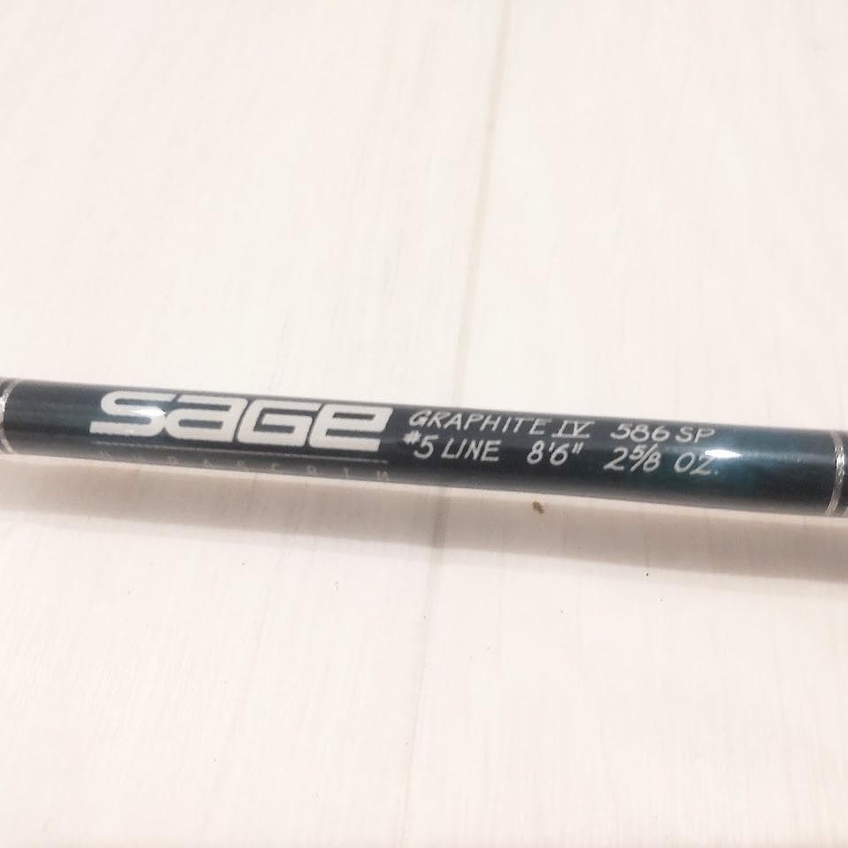 Excellent condition SAGE SP 586-2 Graphite IV fly rod #5
