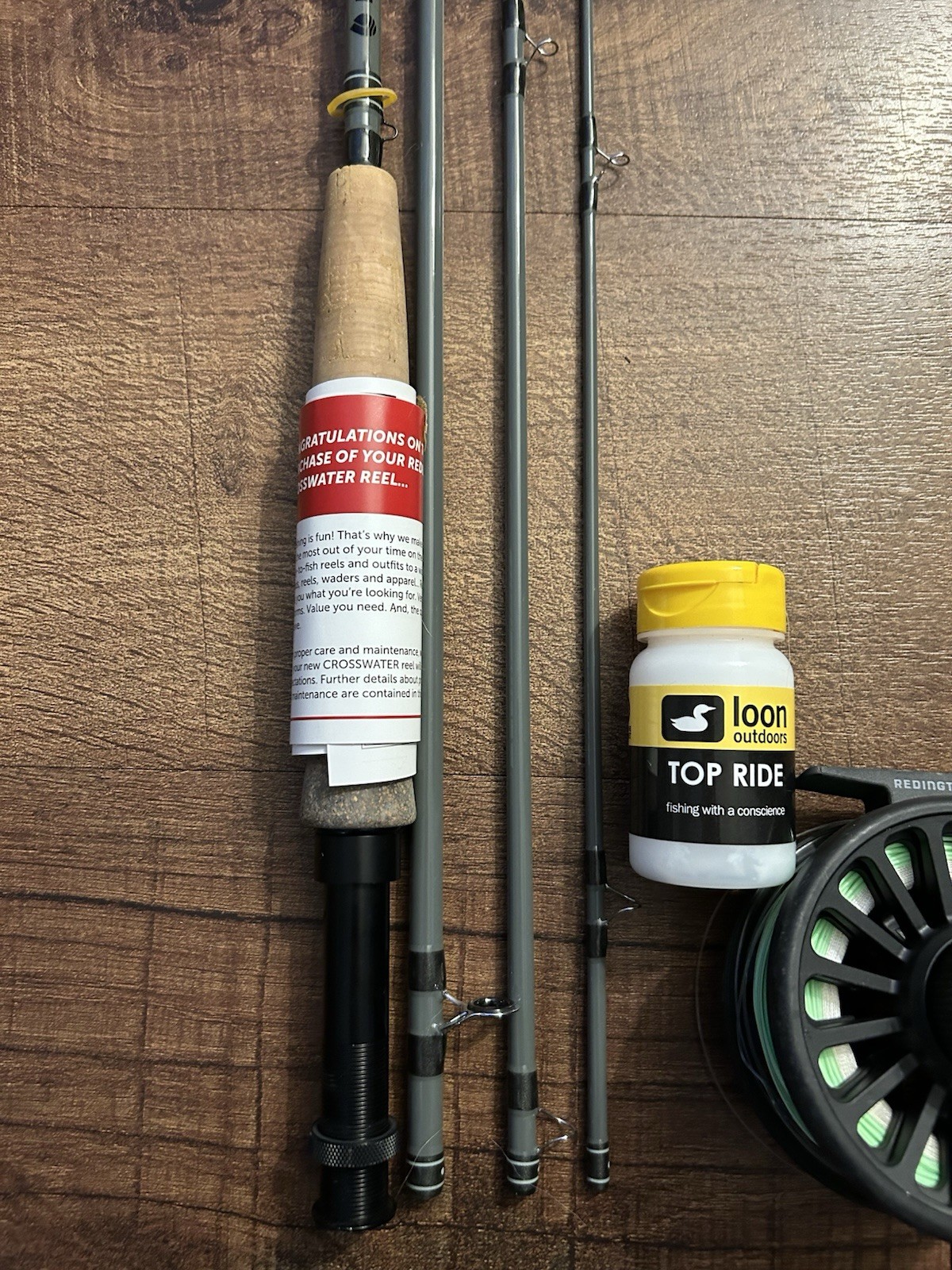 REDINGTON WRANGLER TROUT 9′ WITH FLY REEL and CASE-5WT- Fly Fishing