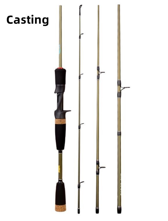 4 Section Travel Spinning Rods Casting Lure Fishing Rod Trout Carbon Fiber Rods