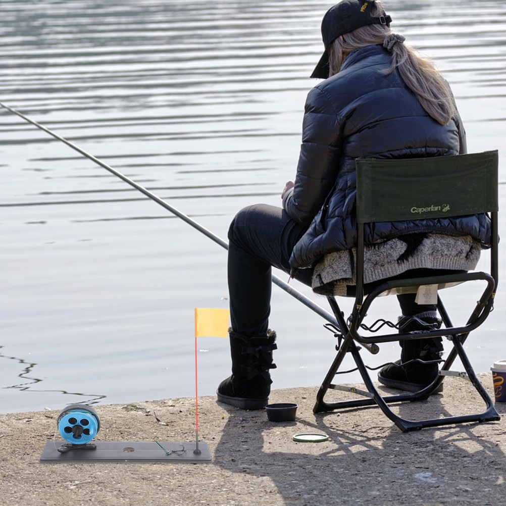 2Pcs Compact Durable Winter Fishing Rod Outdoor Ice Fishing Tools Set