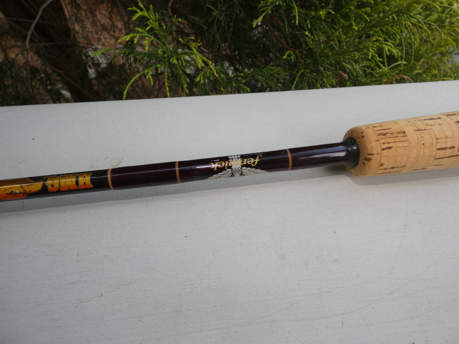 RARE VTG FENWICK HMG IRON HAWK USA MADE H959H 1 PC 5.75′ SPINNING FISHING ROD