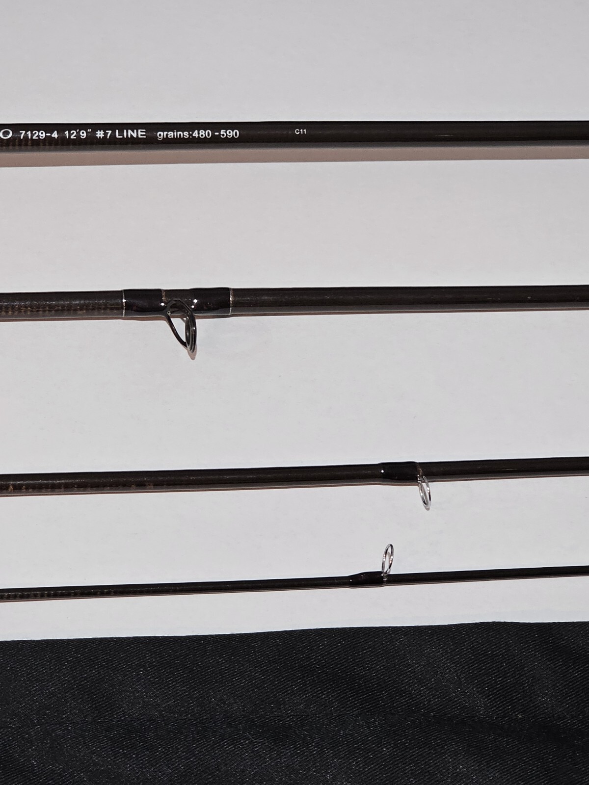 Echo SOLO rod 7129-4 12 ‘ 9 ” # 7 Weight Sock and Tube Grains 480 – 590 Wow