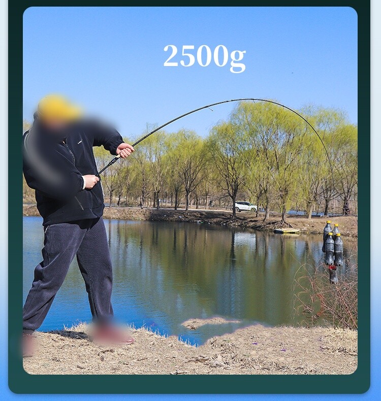 Fishing Rod 1.8M Spinning Casting Carbon Fiber Pole Lure Fishing Rod 2 sections