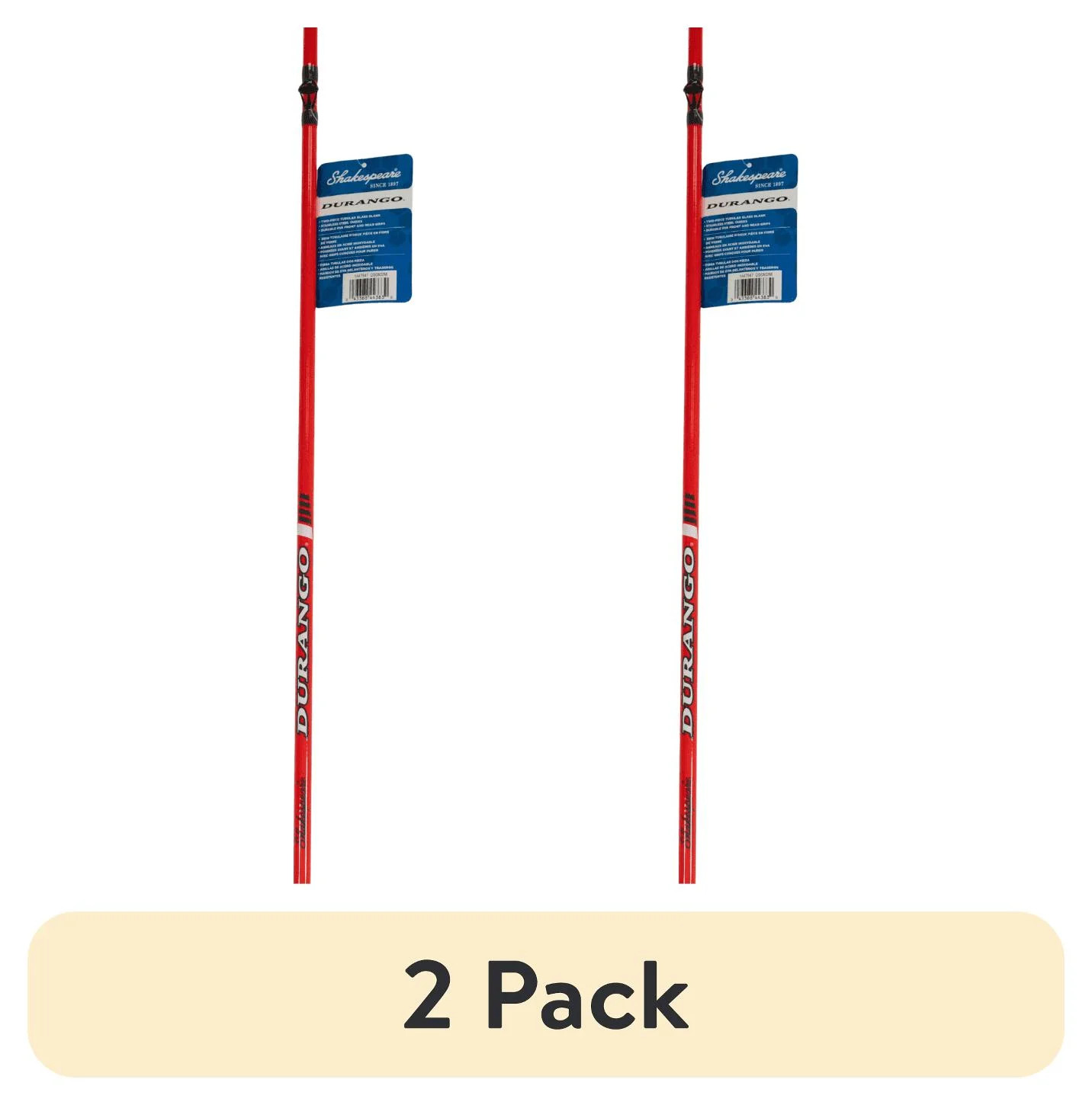 2 pack) DURANGO Casting Rod, 6′ Medium Fishing Rod, 2 Piece